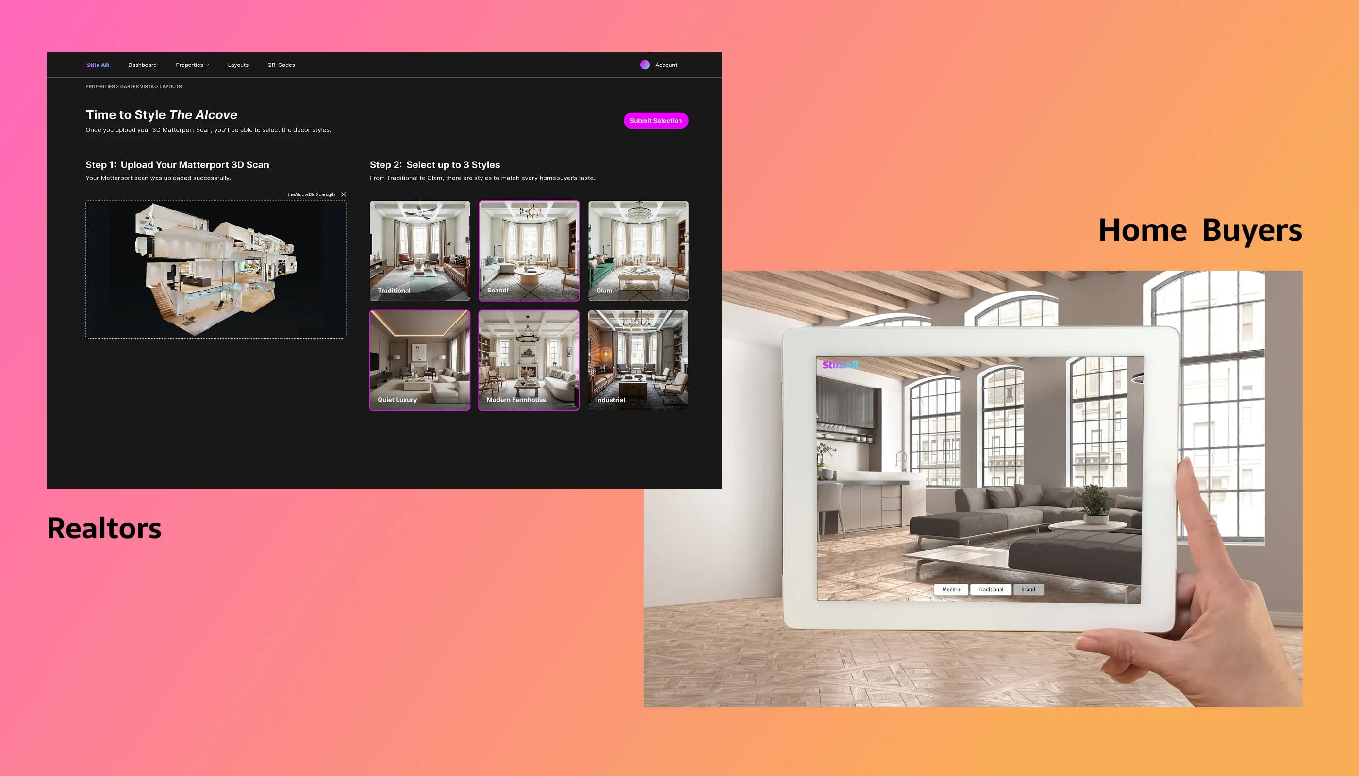 StilaAR: Helping Buyers Imagine Home in Empty Properties
